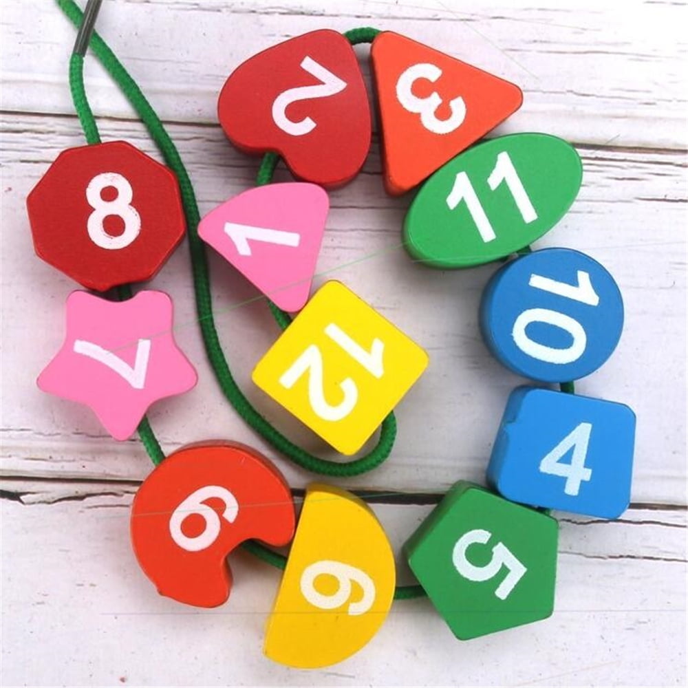 Wooden Shape Color Sorting Clock Learning Clocks Time Learning Number Blocks Educational Toys for Toddlers Boys and Girls Colorful
