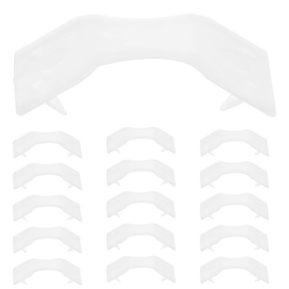 LEORX 50Pcs Portable Wrap Clips White Plastic for Compression Fixing