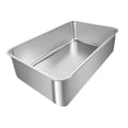 thumbnail image 2 of Caja de arena para gatos, inodoro para gatos, contenedor desmontable de lados altos, acero inoxidable resistente D, 2 of 8