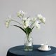 thumbnail image 2 of Xiao Hua 2 piezas de flores artificiales de tacto real para decoración del hogar, oficina, boda, arreglo floral (blanco, 25,2 pulgadas de largo), 2 of 5