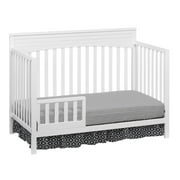 Oxford Baby Harper 4-in-1 Convertible Crib, Snow White, GREENGUARD Gold Certified, Wooden Crib