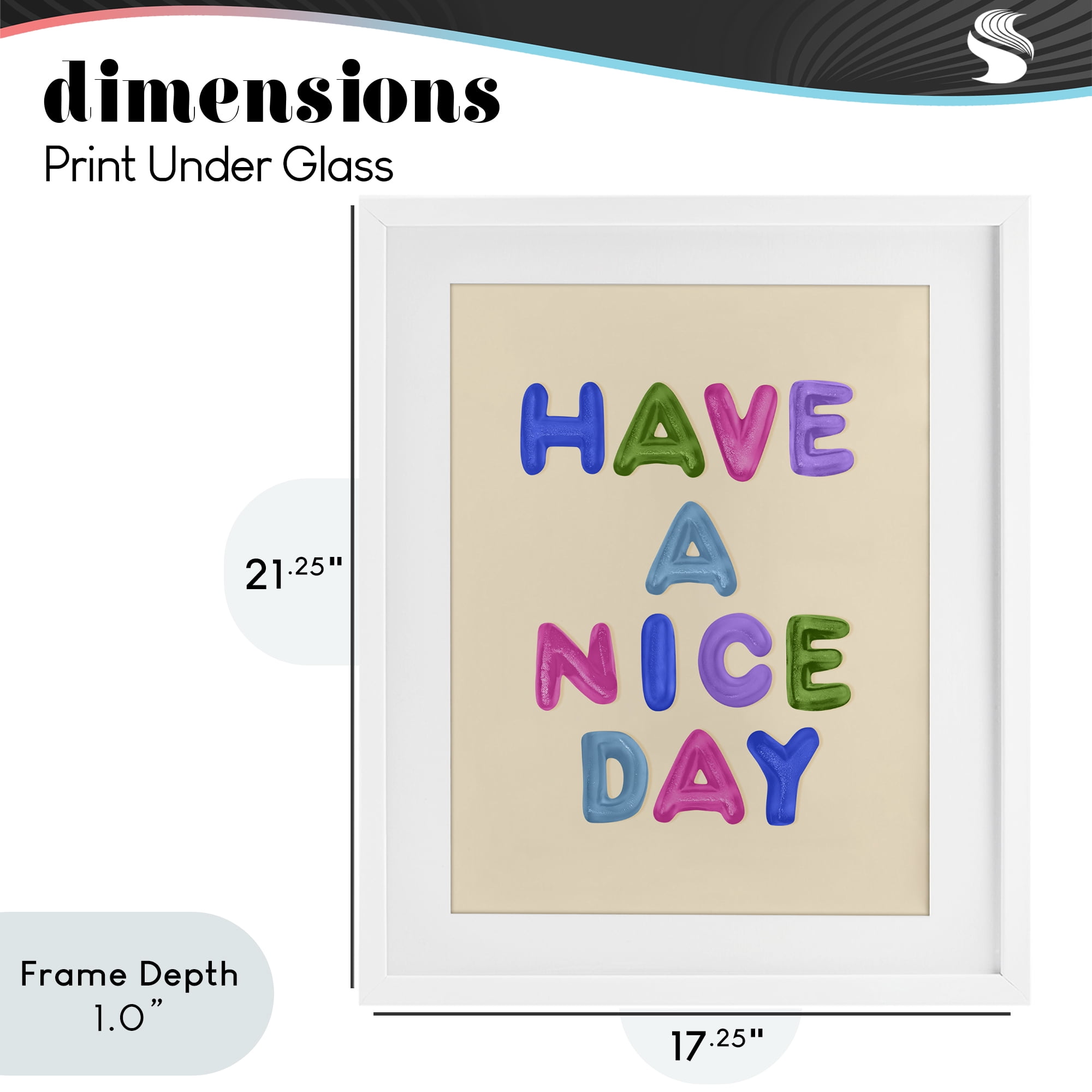 Stupell Industries Have a Nice Day Gummies White Framed Print Under Glass, design by LISH Creative