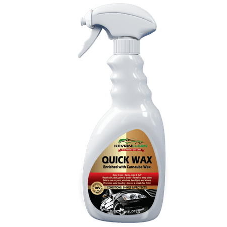 KevianClean Quick Wax - 24 oz. - Best Car Detailing Spray Wax for Paint, Windows and Headlights - Deep Shine, Repels