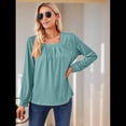 thumbnail image 4 of Túnica de Larga para Mujer, Color Verde Frijol, Talla XXL, 4 of 9