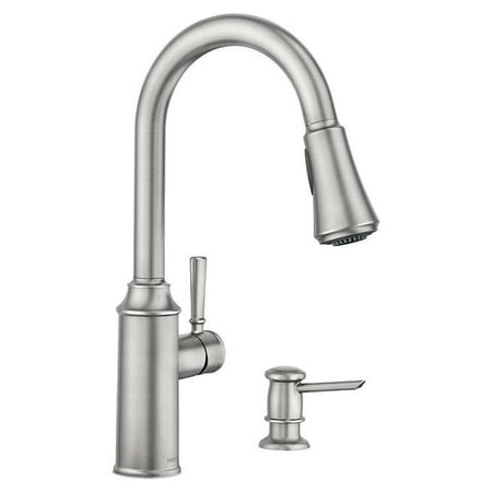 Moen Zabelle One-Handle Pulldown Kitchen Faucet Spot Resist Stainless