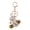 Coffee, variant on Sparkling Rhinestone Bee Keychain Cute Animal Key Ring Bag Charm with Lobster Clasp for Handbag Purse Wallet