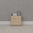 thumbnail image 6 of Tvilum Studio 3 Drawer Chest Dresser for Adults, Jackson Hickory, 6 of 29
