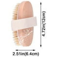Dry Brushing Body Brush, Natural Bristle Dry Skin Exfoliating Brush