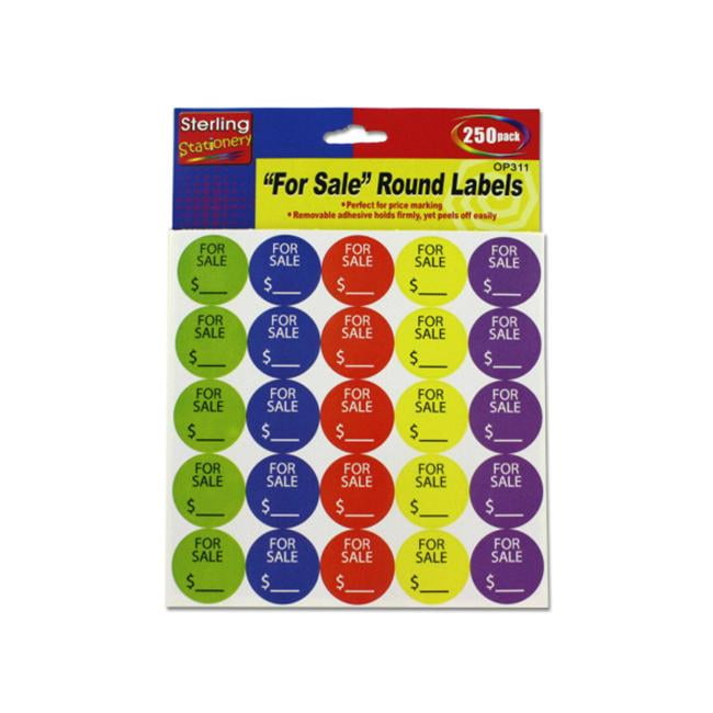 250 Pack "For sale" sticker labels Pack of 24 Walmart Canada