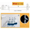 thumbnail image 4 of Retractable Clothesline, Adjustable Extendable Laundry Line 4.2 m, Outdoor Clothes Drying Pole, Outdoor Clothesline, for Hotel Interior, Bathroom, Bal, 4 of 4
