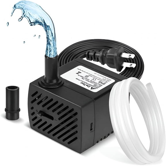 5W Submersible Water Pump 95GPH, Ultra Quiet Mini Fountain Pump