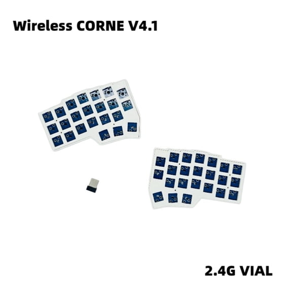 MiFuny CORNE V4.1 Wireless Split Keyboard 2.4G Single-mode Ergonomic Keyboard Customization Hot Swappable PCB Without Lights 3D Printing Shell