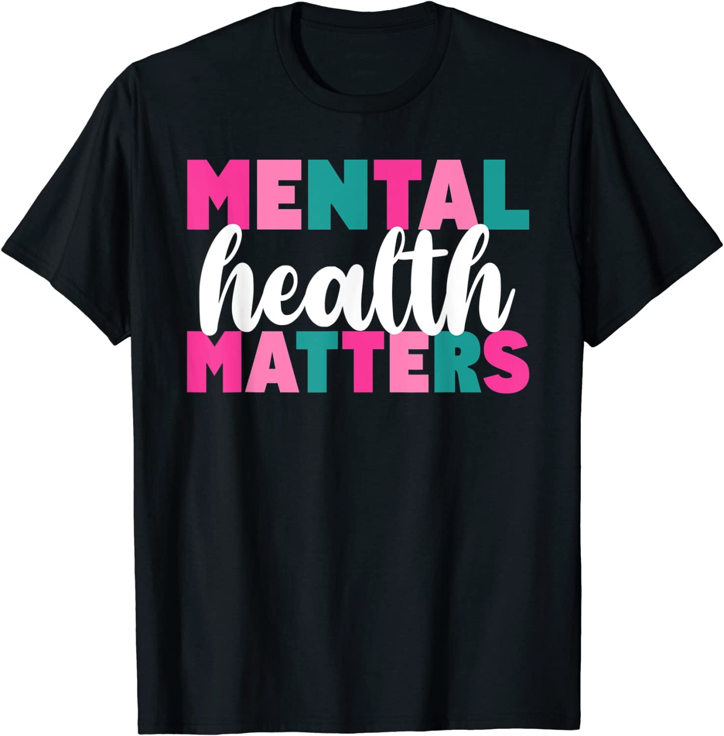 Mental Health Support Mental Health Awareness T-Shirt Cozy Round Neck ...