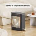 thumbnail image 6 of KSSKSS 1.6 Gallon/6L Small Bathroom Steel Step Trash Can, Soft-Close Lid & Fingerprint-Proof, Slim Wastebasket for Narrow Spaces (Black), 6 of 8
