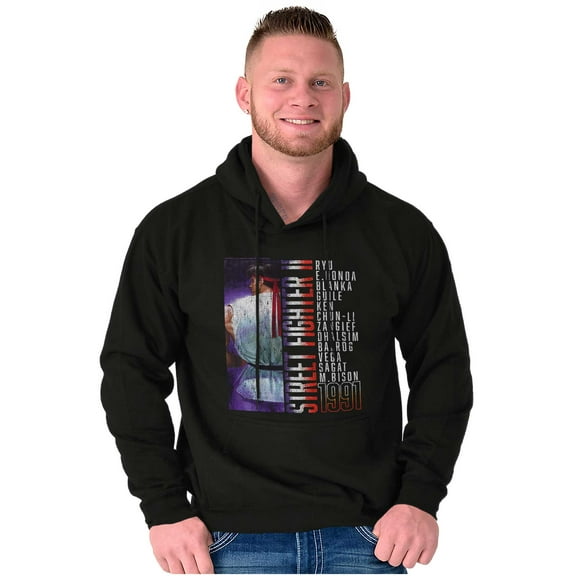 Street Fighter Video Gamer 90s Hoodie Sweatshirt Women Men Brisco Brands S