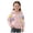 Pink, variant on Boys Girls Casual Sweater Embroidery Long Sleeve Hooded Sweaters Lightweight Comfy Fashion Pullover Tops