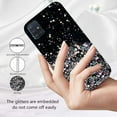 thumbnail image 2 of Compatible with Samsung A71 5g Case Clear Glitter Silicone, Phone Samsung Galaxy A71 5g Case Glitter Sparkle Pink Shockproof Thin Cover (Black), 2 of 13