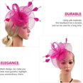 thumbnail image 3 of White Fascinator Fashion Headbands Fascinators Hat Flower Mesh Ribbons, 3 of 5