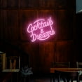 thumbnail image 5 of Cocktails and Dreams Neon Sign (Iceblue, 20"(W)x18.5"(H)), 5 of 10
