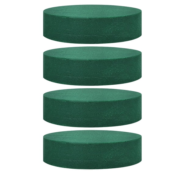 PTOOTP Green Floral Foam Blocks 4-Pack for Wedding and Event Decorations, Versatile Large Area Shapes for Arrangements