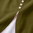 thumbnail image 7 of Achuyrbd Plus Size Women's 2-in-1 Spaghetti Strap Cami Top, Button Front Color Block Split Hem Sleeveless Tank 1X-3X, Army Green, 7 of 7