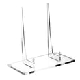 thumbnail image 2 of Plate Stand Plate Holder Display Stand Clear Acrylic for Platter Cookbook Collectible Home Office Display, 2 of 6