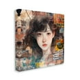 thumbnail image 4 of Stupell Industries Girl on Vintage Collage Abstract Painting Gallery Wrapped Canvas Art Print Wall Art, 30 x 30, 4 of 8
