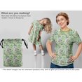 thumbnail image 5 of oneOone Rayon Pear Green Fabric Abstract Floral Craft Projects Decor Fabric Printed By The Yard 56 Inch Wide-1ra, 5 of 5