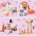Pet Pretend Play Toys,43 PCS Cat Figures Playset Toy,Gift for Kids