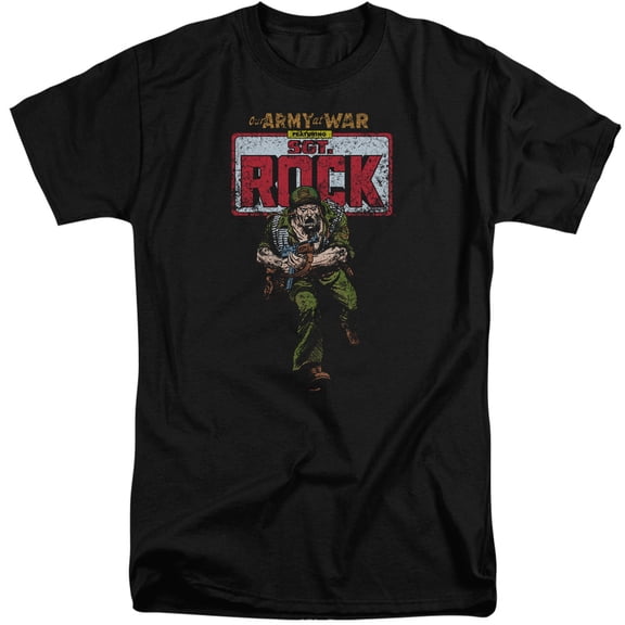 DC Comics Sgt Rock S/S Adult Tall Black