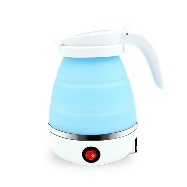 Foldable Electric Kettle, Camping Kettle, Mini Travel Kettle, Silicone Electric Water Boiler, Tea Coffee Maker, with Separable Power Cord