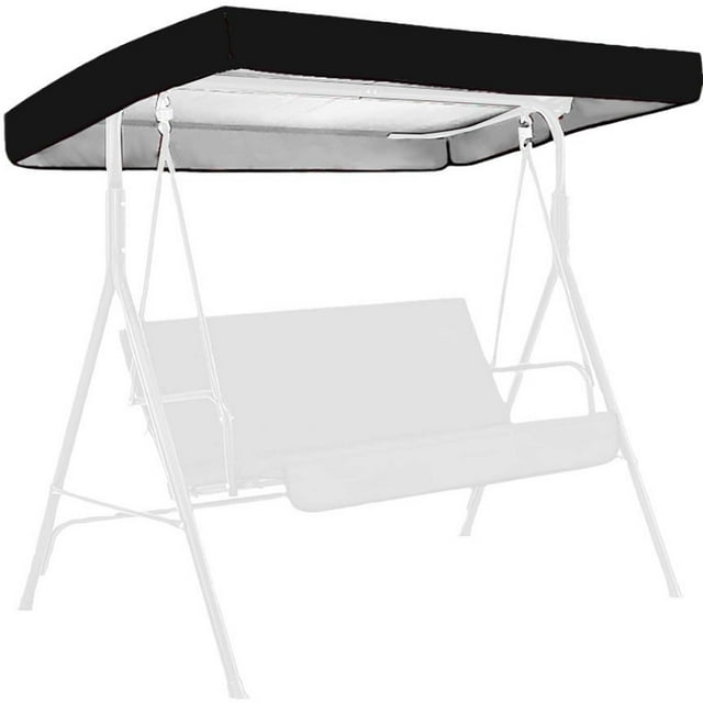 fheaev Housse de Chaise Balançoire de Jardin Robuste en Ripstop, Housse d'Abri de Jardin pour Terrasse Extérieure, Housse Supérieure contre la Pluie et le Soleil 75x47x9inch