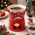 thumbnail image 5 of 6.76oz Ceramic Coffee Mug,Fondue Shape Cup with Candle Warmer, Dessert Cup for Party Kitchen Home Bar, 5 of 6