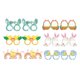 thumbnail image 1 of Gafas de conejito de Pascua con forma de huevo y zanahoria, accesorios para fotos, gafas de conejito de Pascua para bebé 12 piezas estilo B., 1 of 9