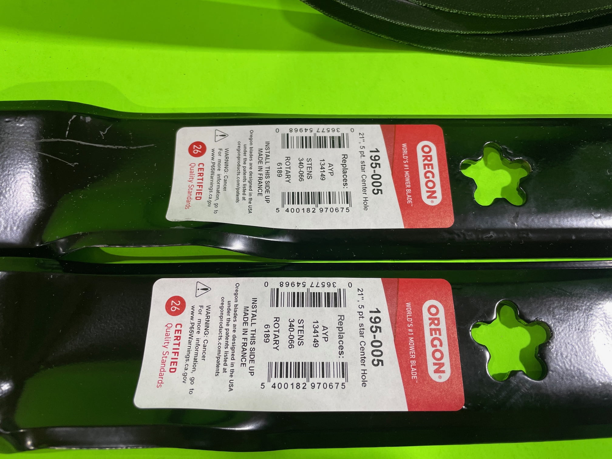 Sears Craftsman YS4500 YS 4500 42" Lawn Mower Mulching Blades and Deck Belt