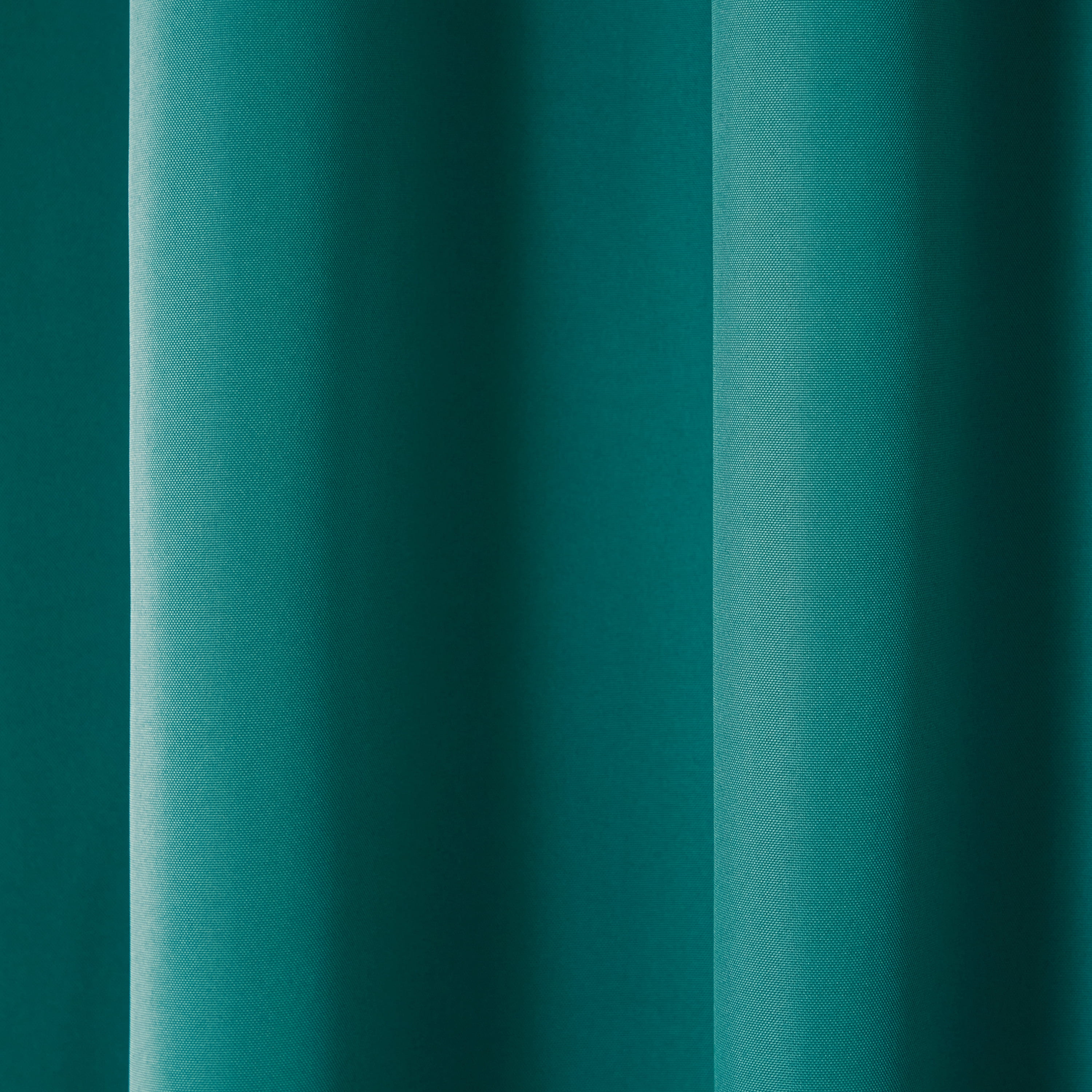 TOWN & COUNTRY BASICS Cabana Solid Heavyweight Indoor Outdoor Curtains, Light Filtering Opacity with Grommet Top, Water Repellent, 2-Pack Set, 54"x63", Dark Teal