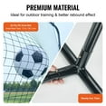 thumbnail image 3 of Iron Soccer Rebounder Net 12x6FT - Portable Football Training Aid for Backyard, Solo & Team Drills - Bonus Carry Bag Included, 3 of 7