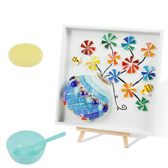 DIY Vase Mosaic Painting Kit Easy to Use Special DIY Mosaic Craft Kits Interesting Handmade Sticker Painting Gem Art Kit Creative Practical DIY Mosaic Art for Decoration