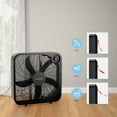 thumbnail image 2 of Pelonis 21" Box Fan, 3 Speed, Lightweight with Handle, Powerful Blades, Energy Efficient, Black, 2 of 5