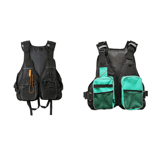 Chaleco salvavidas con silbato para kayak rafting canotaje negro