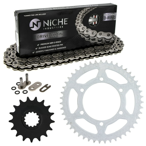 Niche Sprocket Chain Set for Yamaha YZF-R1 17/47T 520 O-Ring Motorcycle MK1004526