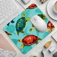thumbnail image 2 of Turtle Mousepad 8.3x9.8 Inch Square Non-Slip Rubber Bottom Printed Desk Mat - Suitable for Office and Gaming, 2 of 6