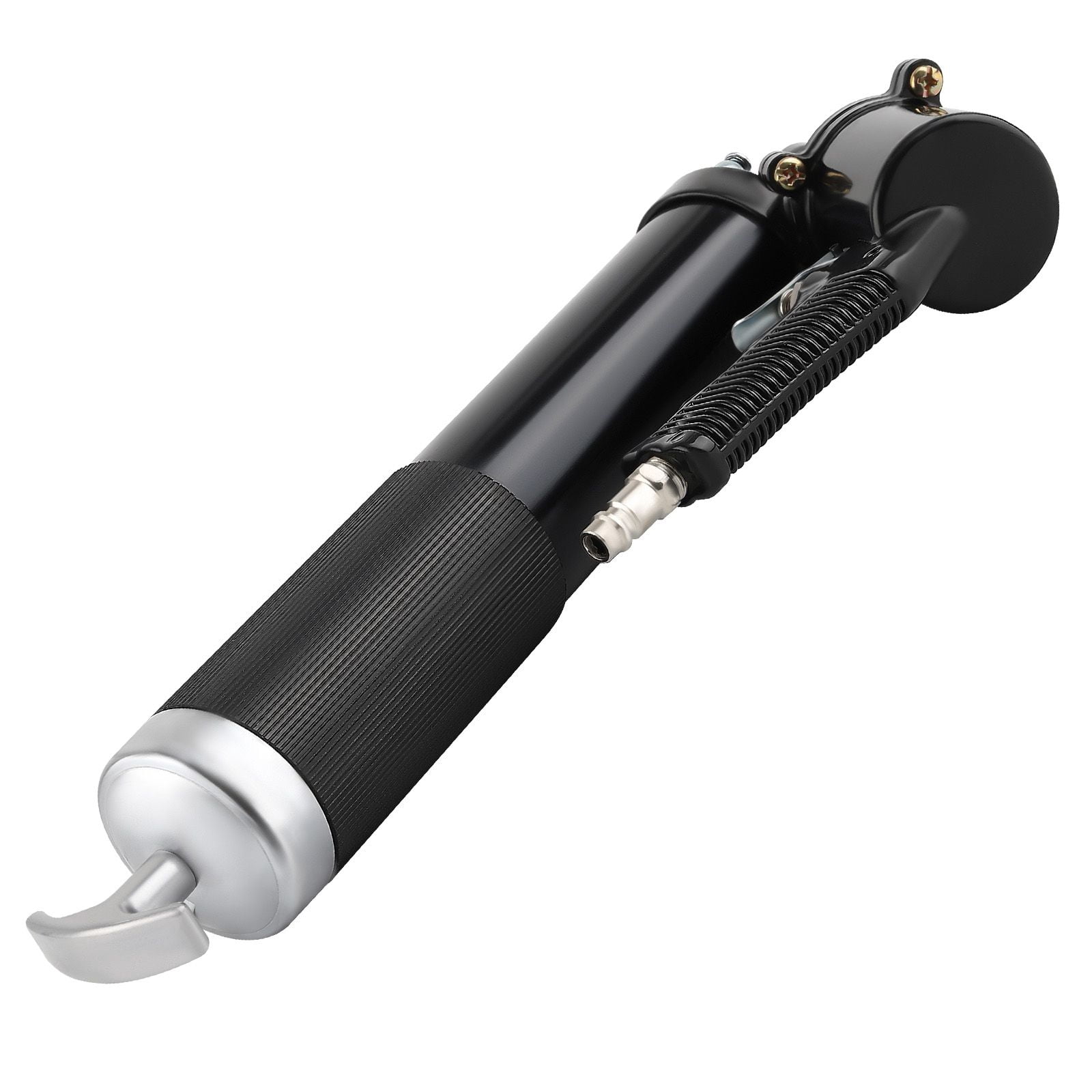 Pneumatic Air Operated Grease Gun 6000 PSI Heavy Duty Aluminum 14 oz Capacity with Flex Hose for Vehicle Lubrication, Tractors, Chassis, Ball Joints and Machinery, SKU 52618290
