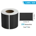 thumbnail image 2 of Uxcell Rectangular Color Coding Labels Rectangle Colored Labels Sticker Moving Stickers Label Tags Black, 2 of 7