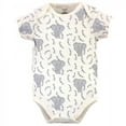 thumbnail image 5 of Touched by Nature Baby Girl Organic Cotton Bodysuits 5pk, Girl Elephant, Preemie, 5 of 6