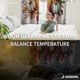 thumbnail image 3 of Fsddascl Fall Pumpkins Blackout Curtains for Bedroom/Living Room, Thermal Insulated Kitchen Curtains, Thanksgiving Maple Leaves Autumn Tits Grommet Darkening Window Treatment Drapes 52"x72"x2, 3 of 6