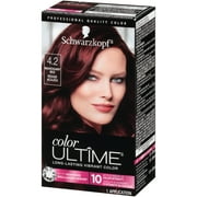 Schwarzkopf Color Ultime Hair Color, 4.2 Mahogany Red, 1 Application - Permanent Red Hair Dye for Vivid Color Intensity and Fade-Resistant Shine up to 10 Weeks