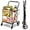 Black, variant on IRONMAX Jumbo Shopping Cart, Foldable Heavy Duty Grocery Cart w/ 360° Rolling Swivel Wheels & Double Basket, 330 LBS Weight Capacity, Folding Utility Cart for Grocery Laundry Luggage (Black)