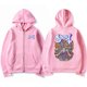 thumbnail image 3 of Sudadera con capucha con cremallera de banda fantasma para hombre y mujer, sudaderas con capucha de Anime con cremallera, sudadera con personajes populares, chaqueta con cremallera de gran tamaño, 3 of 5
