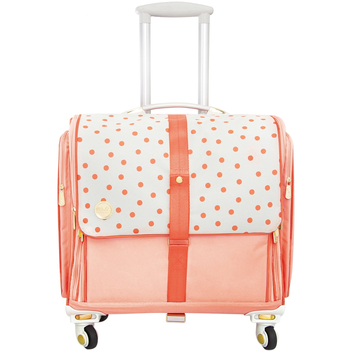 360 Crafter's Rolling Bag-Blush Dot, Pk 1, We R Memory Keepers